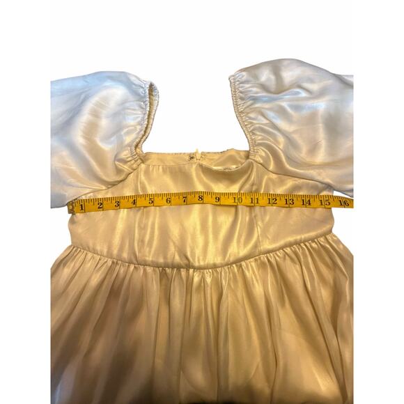 Shop Neighbor by In the Beginning Ivory Balloon Sleeve Dress - Size S - Picture 6 of 12